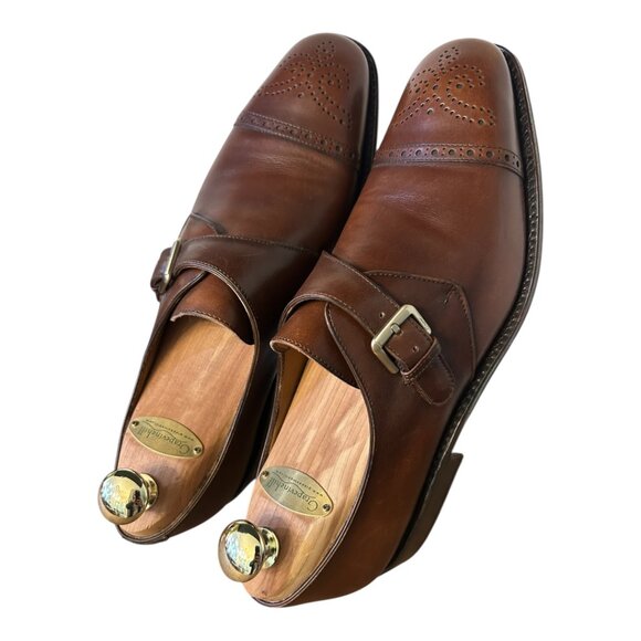 Brown Leather Salvatore Ferragamo Men's Dress Loafers Size 9 - Picture 3 of 3